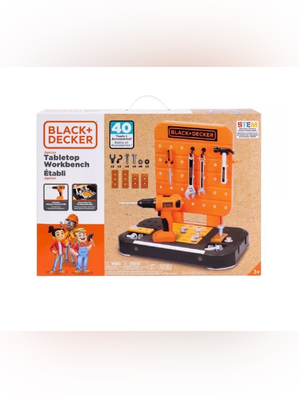 Black & Decker Toy Table Top Work Bench Tool Set
New in box